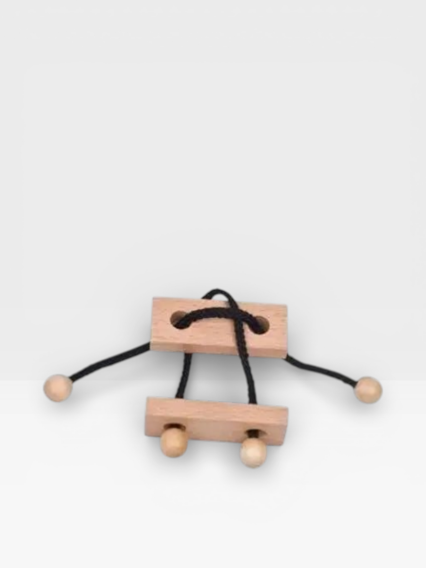 Intelligence Logic Wooden Metal Rope Puzzle - UNIVEA