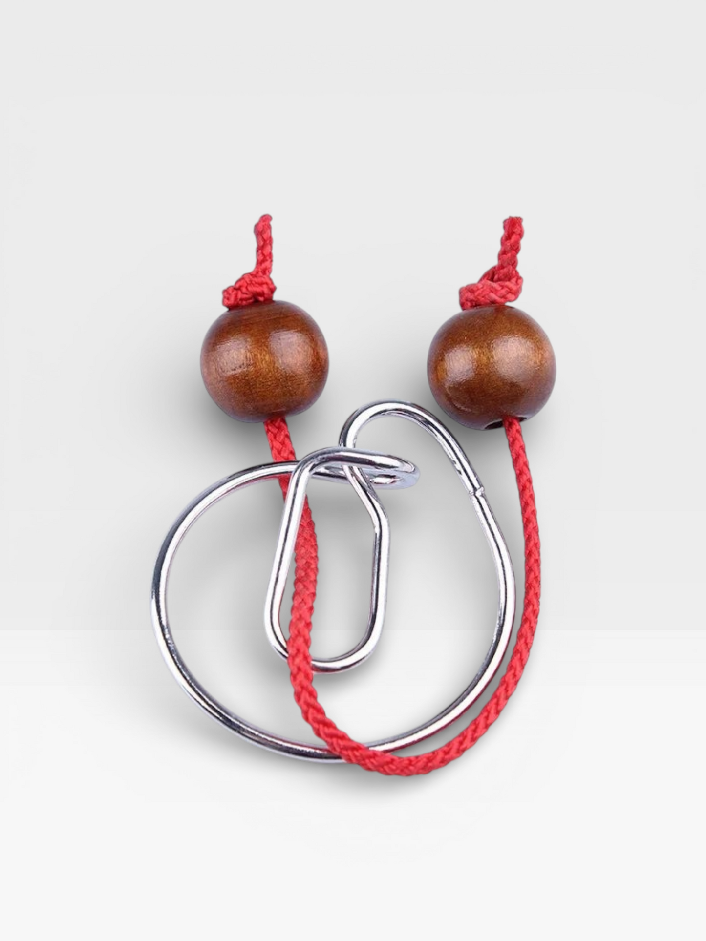 Intelligence Logic Wooden Metal Rope Puzzle - UNIVEA