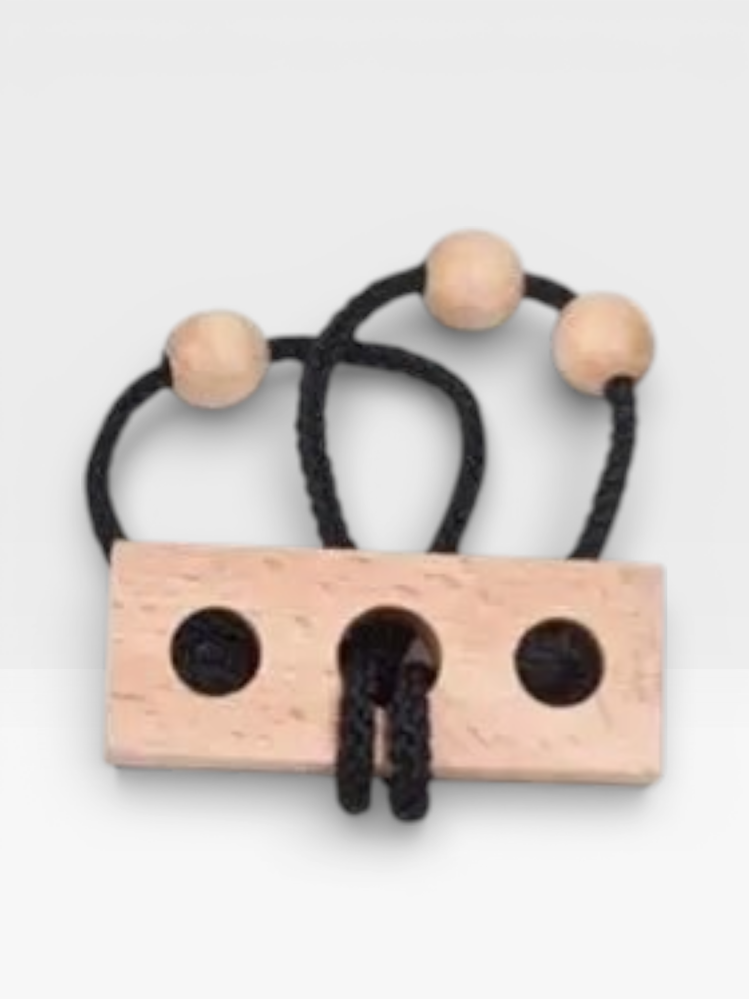 Intelligence Logic Wooden Metal Rope Puzzle - UNIVEA