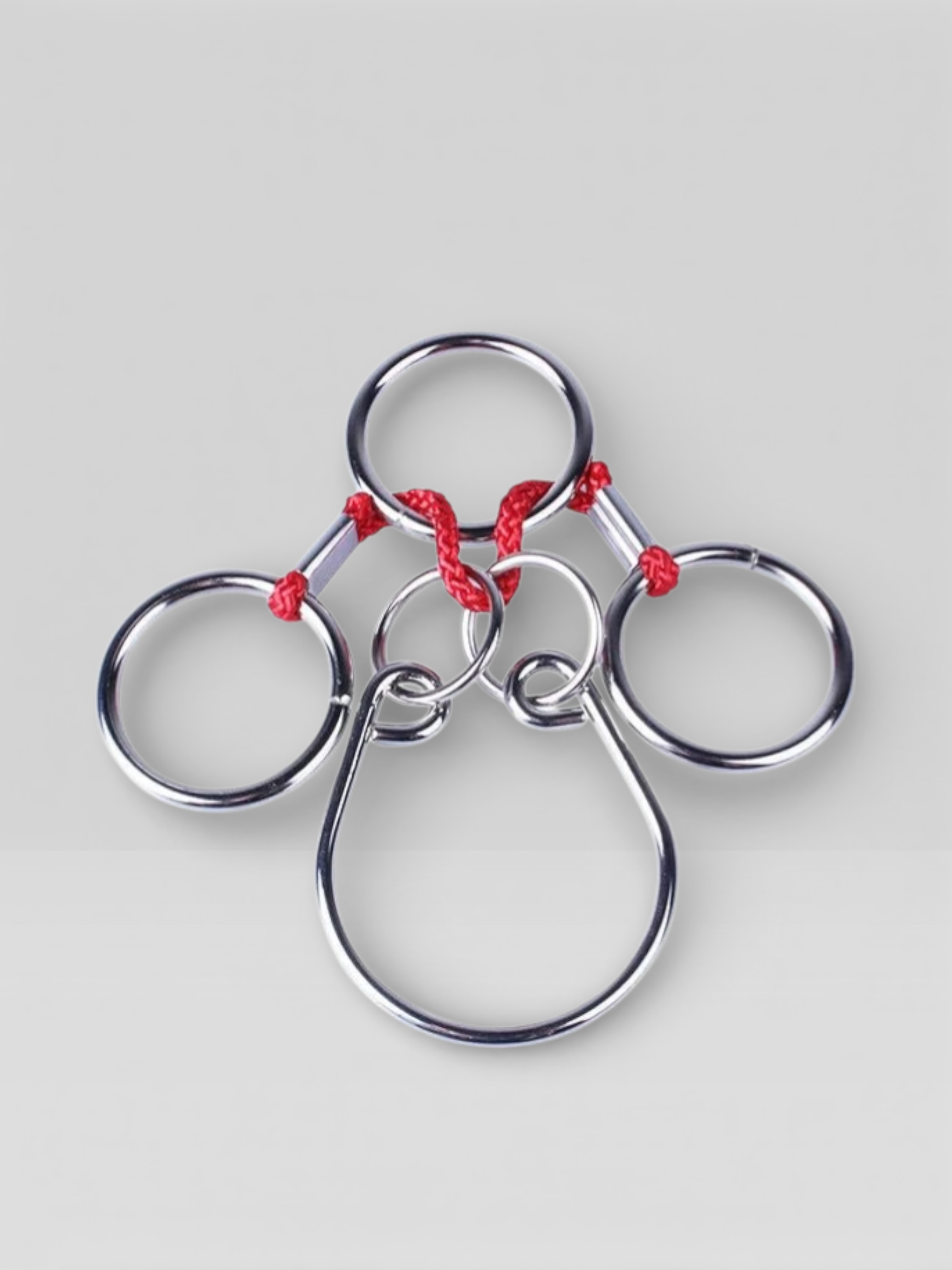 Intelligence Logic Wooden Metal Rope Puzzle - UNIVEA