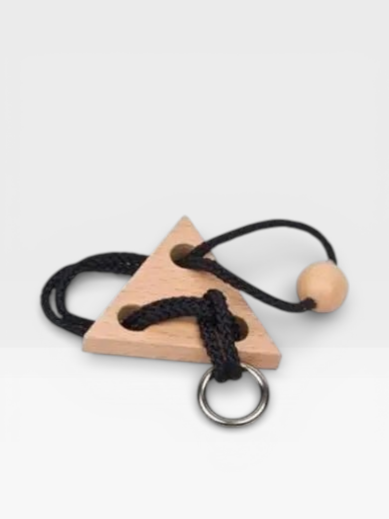 Intelligence Logic Wooden Metal Rope Puzzle - UNIVEA