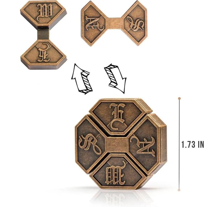 Metal Puzzle Brain Teaser IQ Test Toys - UNIVEA