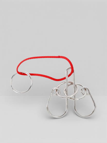 Metal Wire Brain Teaser IQ Mind Brain Teaser Puzzles - UNIVEA