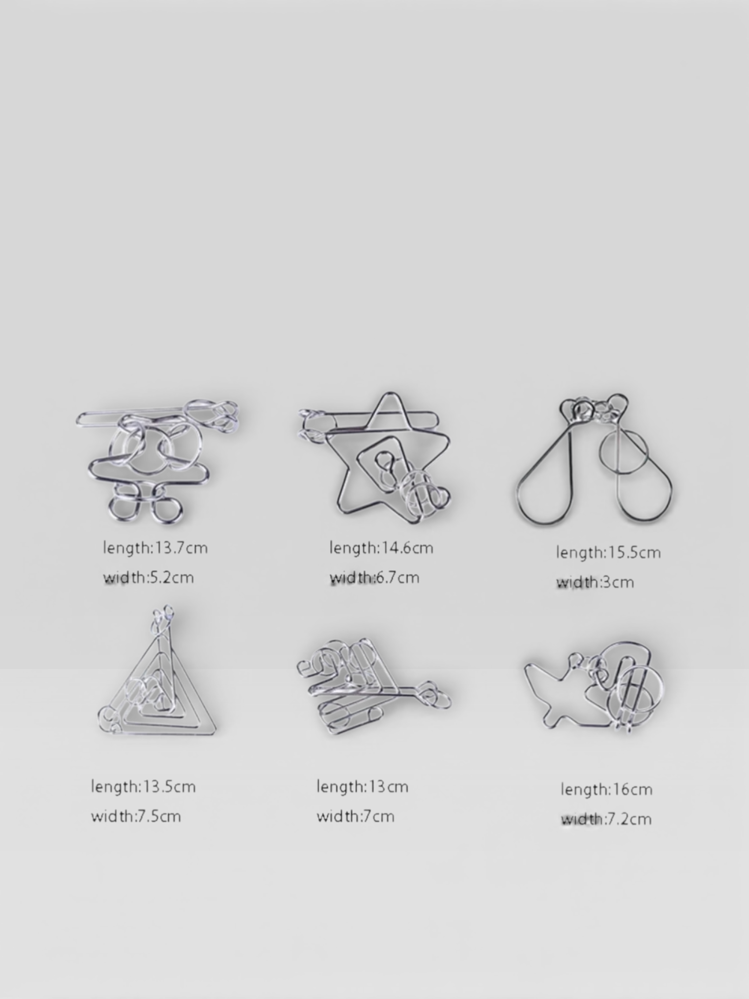 Metal Wire Brain Teaser IQ Mind Brain Teaser Puzzles - UNIVEA