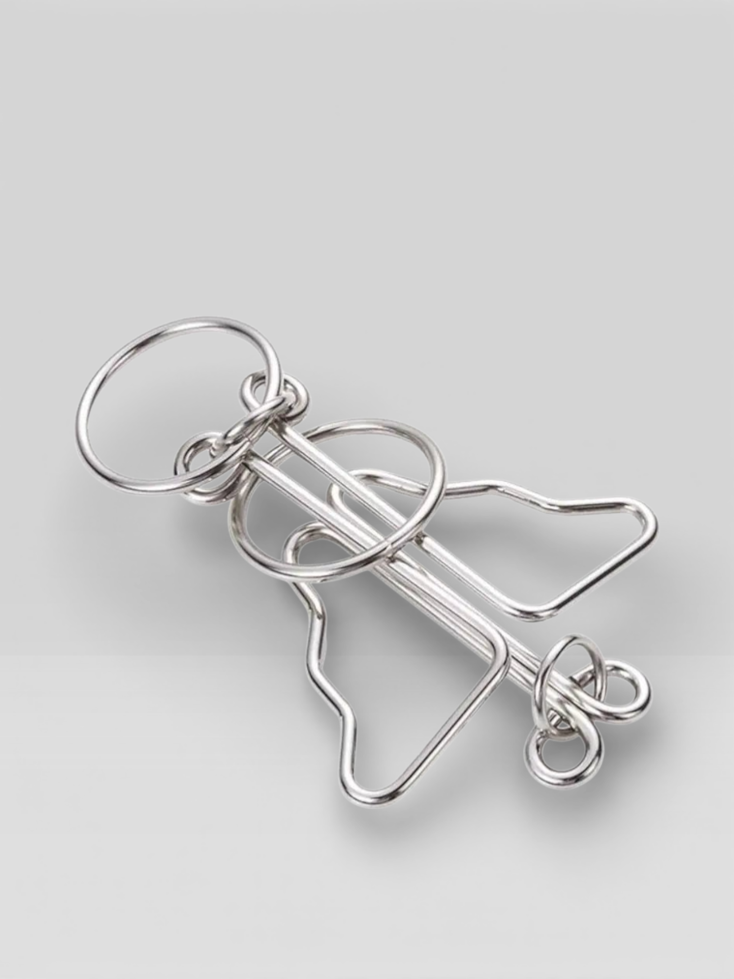 Metal Wire Brain Teaser IQ Mind Brain Teaser Puzzles - UNIVEA