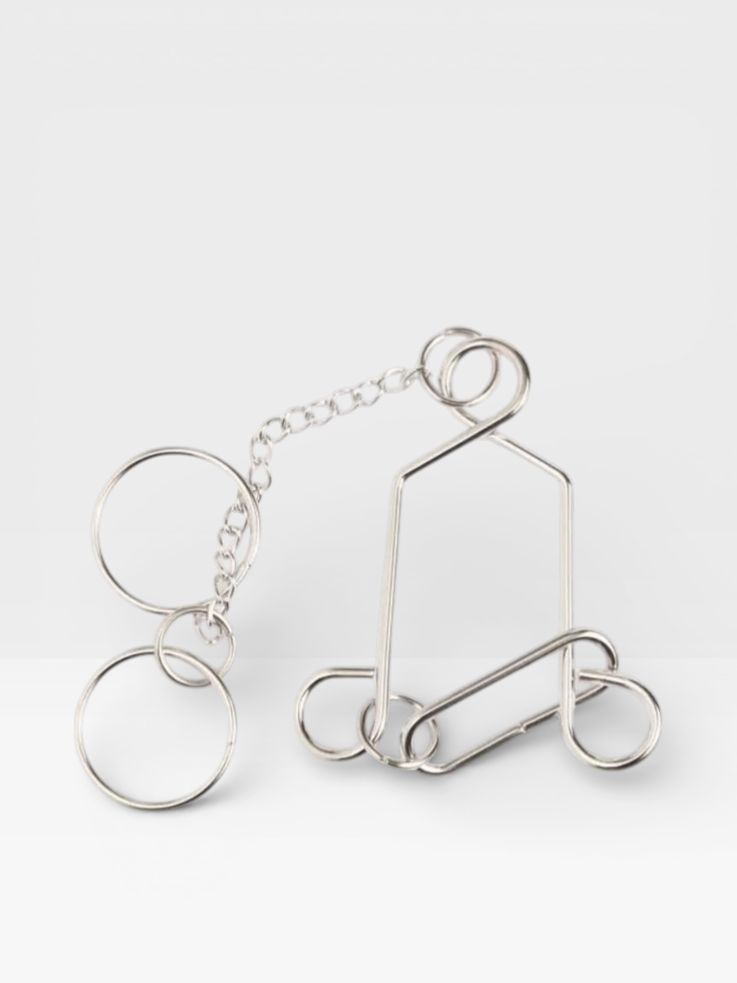 Metal Wire Brain Teaser IQ Mind Brain Teaser Puzzles - UNIVEA