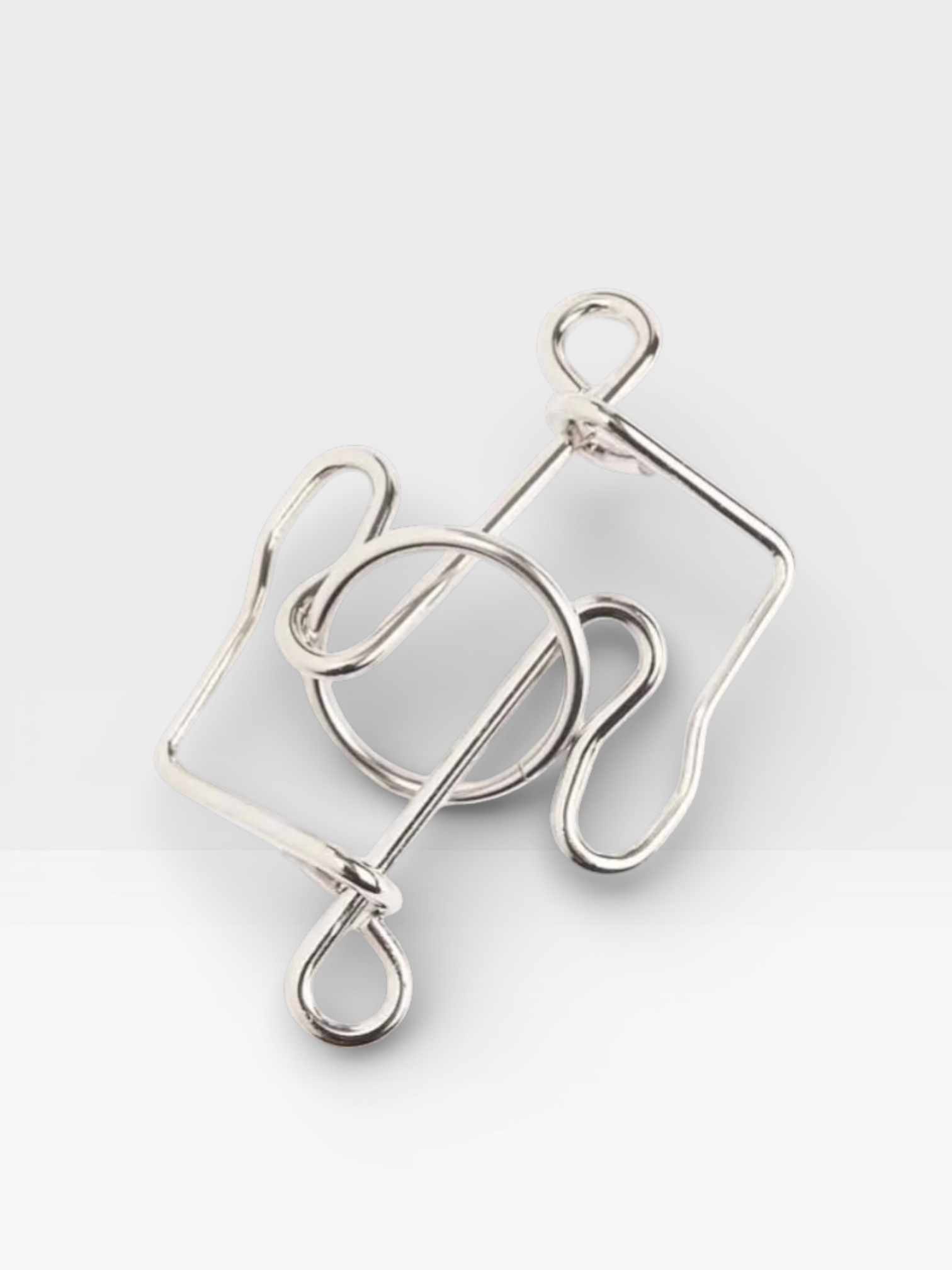 Metal Wire Brain Teaser IQ Mind Brain Teaser Puzzles - UNIVEA