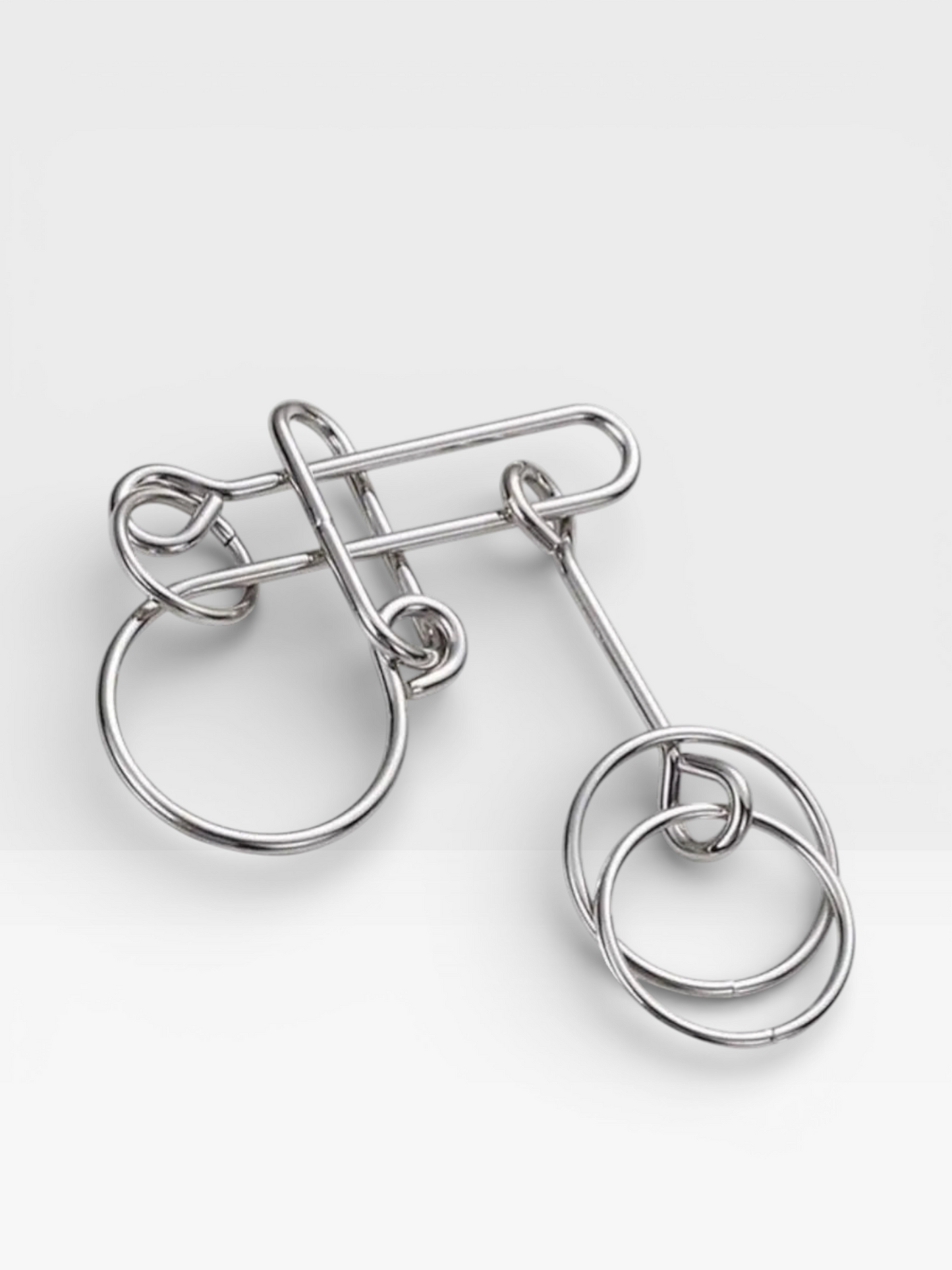 Metal Wire Brain Teaser IQ Mind Brain Teaser Puzzles - UNIVEA
