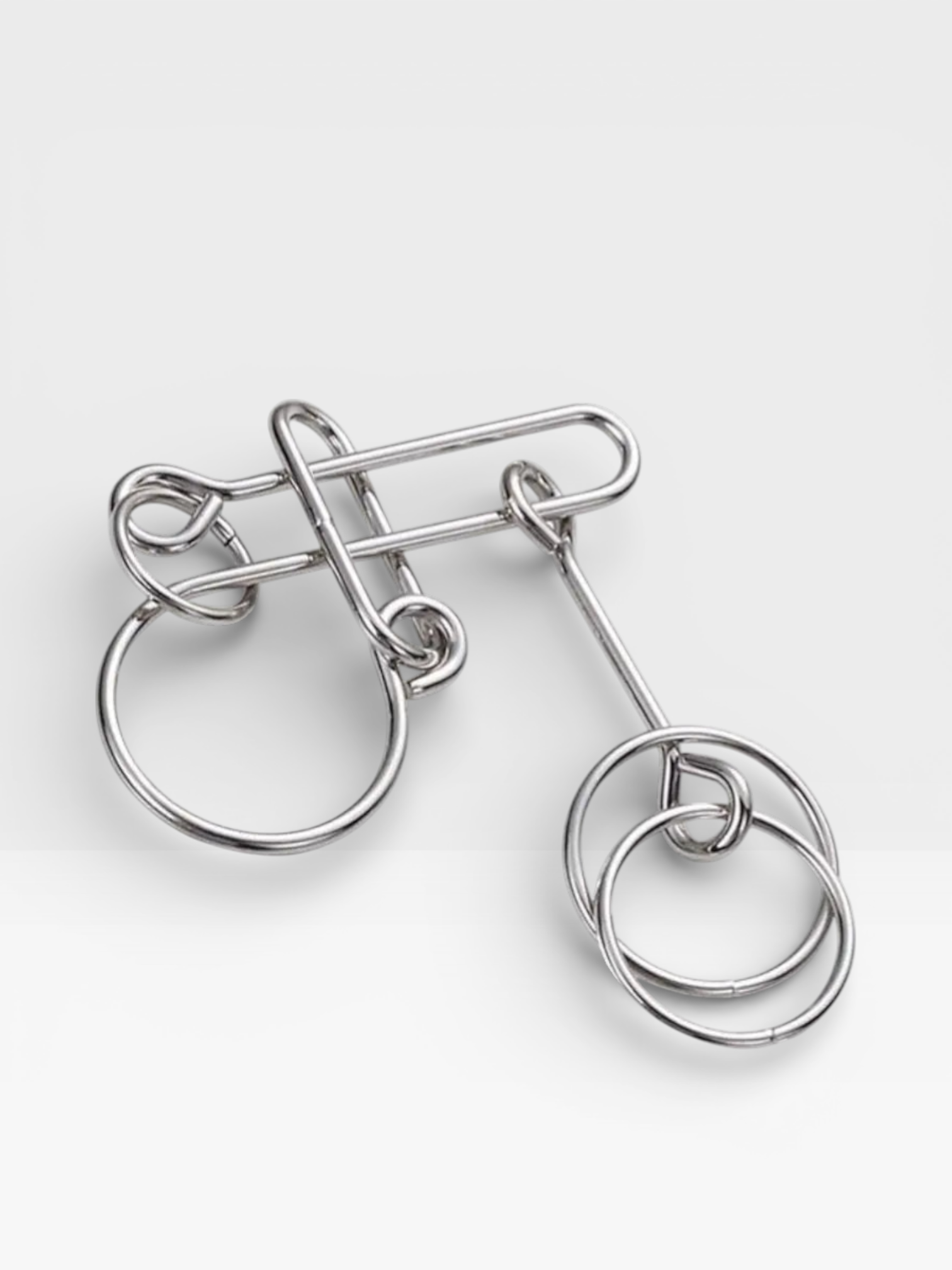 Metal Wire Brain Teaser IQ Mind Brain Teaser Puzzles - UNIVEA