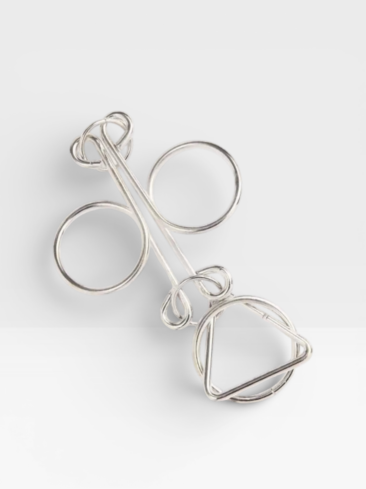 Metal Wire Brain Teaser IQ Mind Brain Teaser Puzzles - UNIVEA