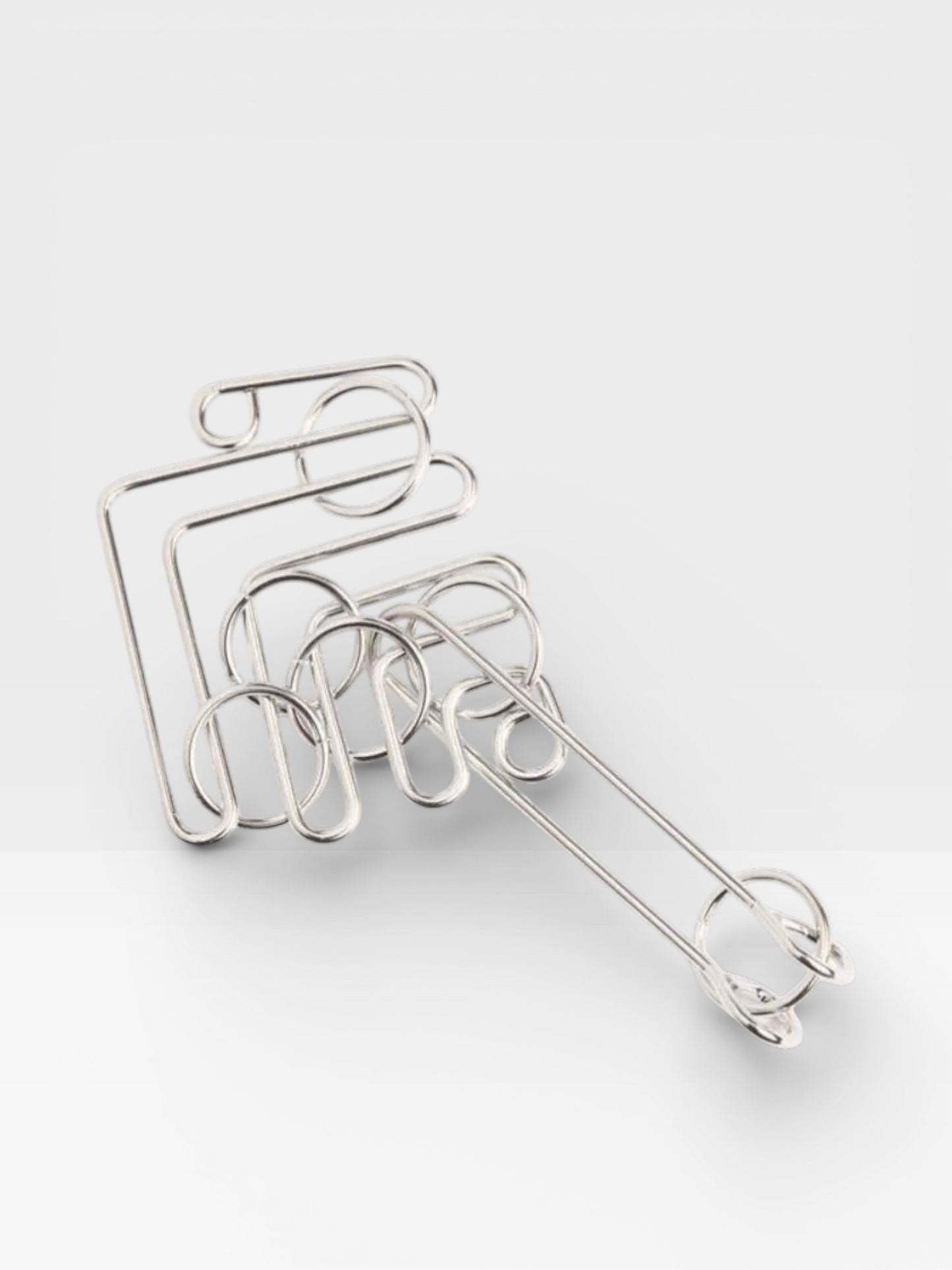 Metal Wire Brain Teaser IQ Mind Brain Teaser Puzzles - UNIVEA