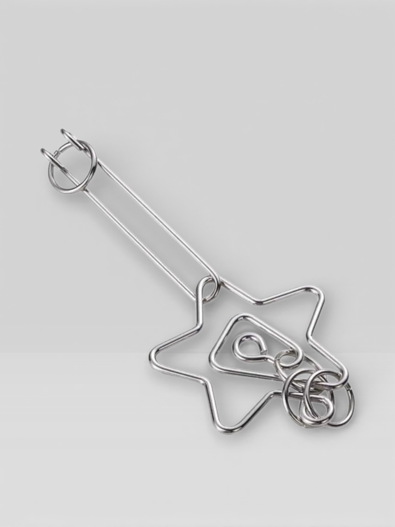 Metal Wire Brain Teaser IQ Mind Brain Teaser Puzzles - UNIVEA