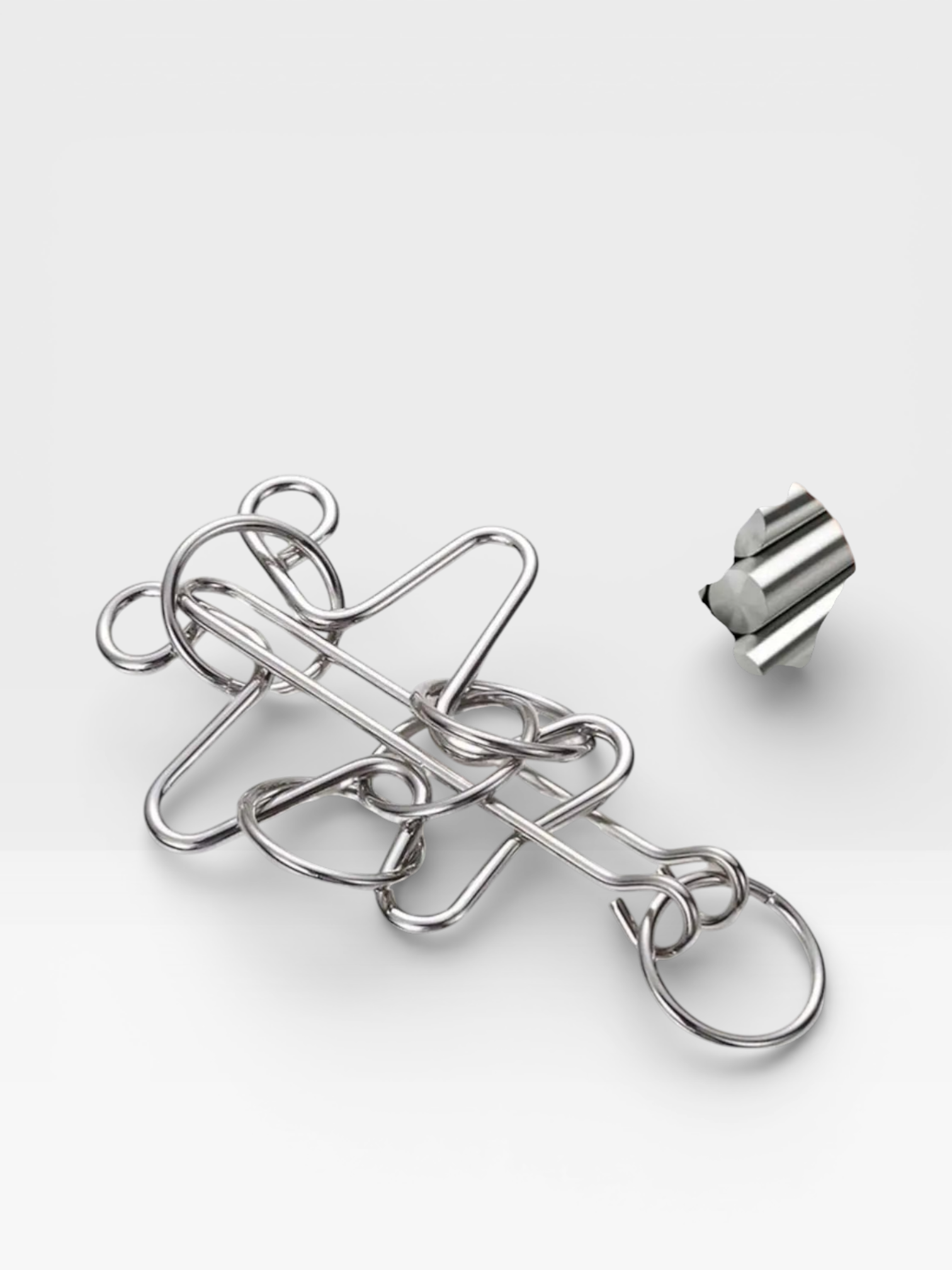 Metal Wire Brain Teaser IQ Mind Brain Teaser Puzzles - UNIVEA