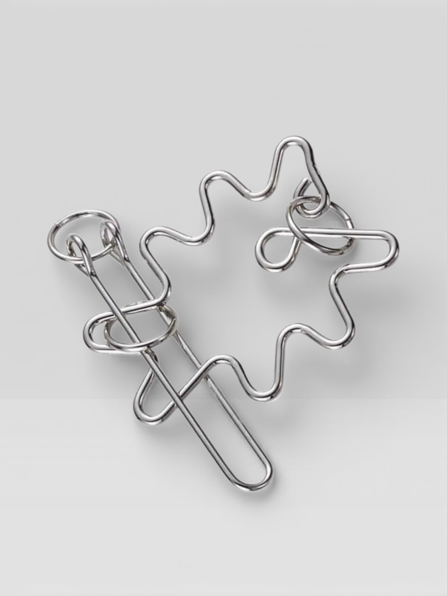 Metal Wire Brain Teaser IQ Mind Brain Teaser Puzzles - UNIVEA