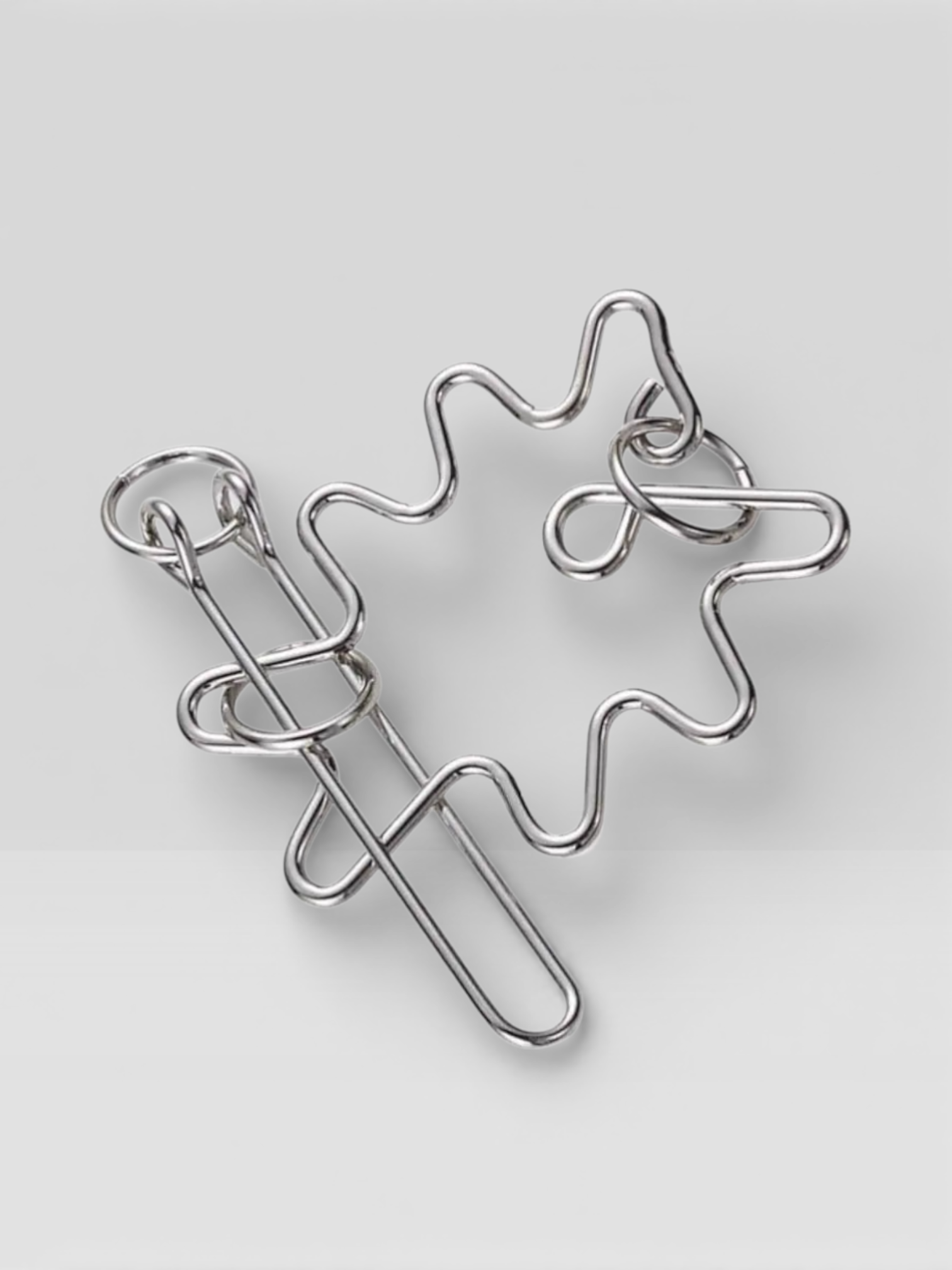 Metal Wire Brain Teaser IQ Mind Brain Teaser Puzzles - UNIVEA