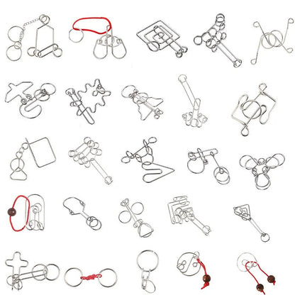 Nine Chain Intelligence Puzzle Toy String Intellectual Looping Educational Toys Popular Fun Decompression Toy - UNIVEA