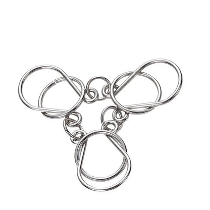 Nine Chain Intelligence Puzzle Toy String Intellectual Looping Educational Toys Popular Fun Decompression Toy - UNIVEA