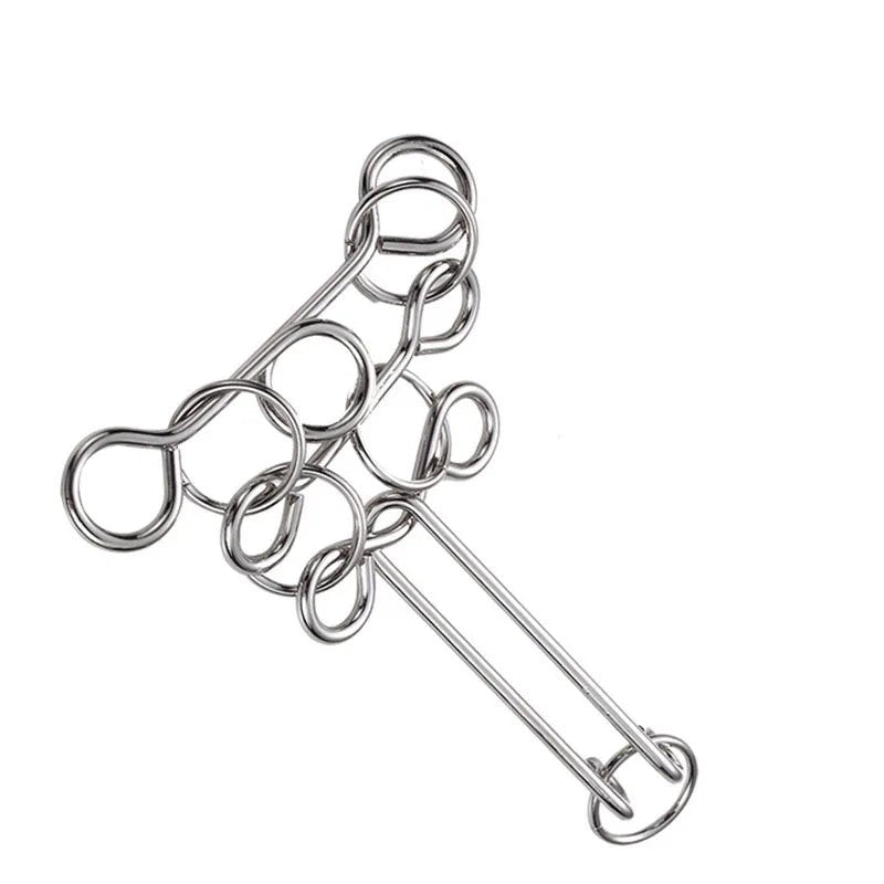 Nine Chain Intelligence Puzzle Toy String Intellectual Looping Educational Toys Popular Fun Decompression Toy - UNIVEA
