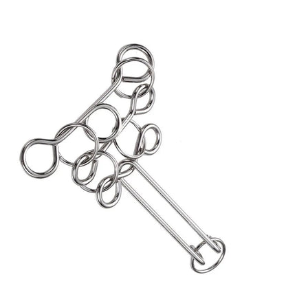 Nine Chain Intelligence Puzzle Toy String Intellectual Looping Educational Toys Popular Fun Decompression Toy - UNIVEA