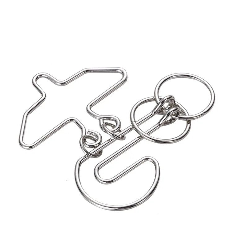 Nine Chain Intelligence Puzzle Toy String Intellectual Looping Educational Toys Popular Fun Decompression Toy - UNIVEA