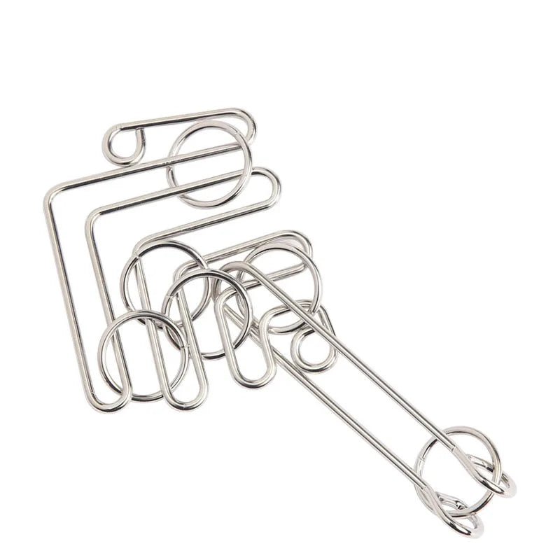 Nine Chain Intelligence Puzzle Toy String Intellectual Looping Educational Toys Popular Fun Decompression Toy - UNIVEA
