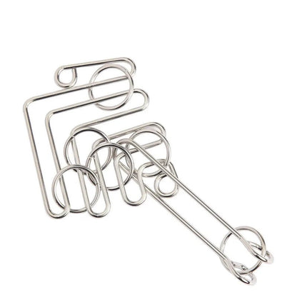 Nine Chain Intelligence Puzzle Toy String Intellectual Looping Educational Toys Popular Fun Decompression Toy - UNIVEA