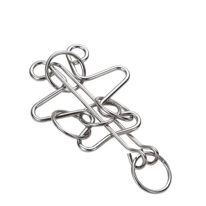 Nine Chain Intelligence Puzzle Toy String Intellectual Looping Educational Toys Popular Fun Decompression Toy - UNIVEA