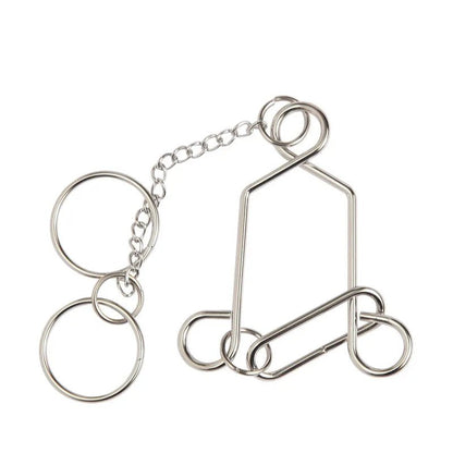 Nine Chain Intelligence Puzzle Toy String Intellectual Looping Educational Toys Popular Fun Decompression Toy - UNIVEA