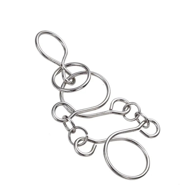 Nine Chain Intelligence Puzzle Toy String Intellectual Looping Educational Toys Popular Fun Decompression Toy - UNIVEA