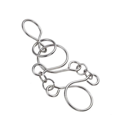 Nine Chain Intelligence Puzzle Toy String Intellectual Looping Educational Toys Popular Fun Decompression Toy - UNIVEA