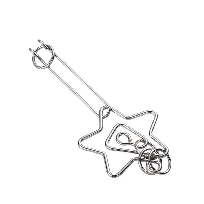 Nine Chain Intelligence Puzzle Toy String Intellectual Looping Educational Toys Popular Fun Decompression Toy - UNIVEA