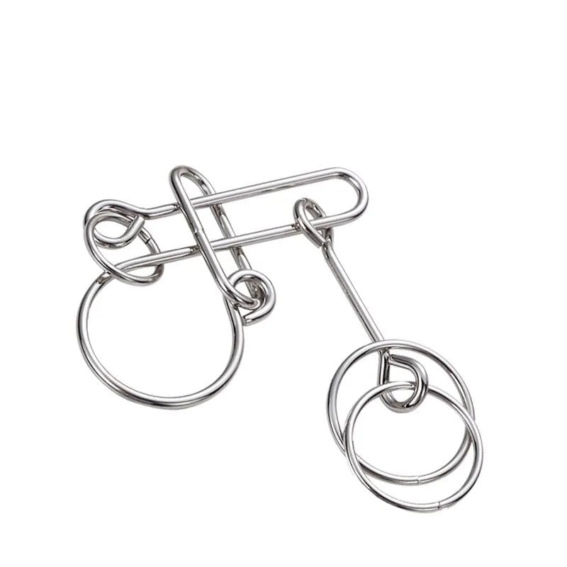 Nine Chain Intelligence Puzzle Toy String Intellectual Looping Educational Toys Popular Fun Decompression Toy - UNIVEA