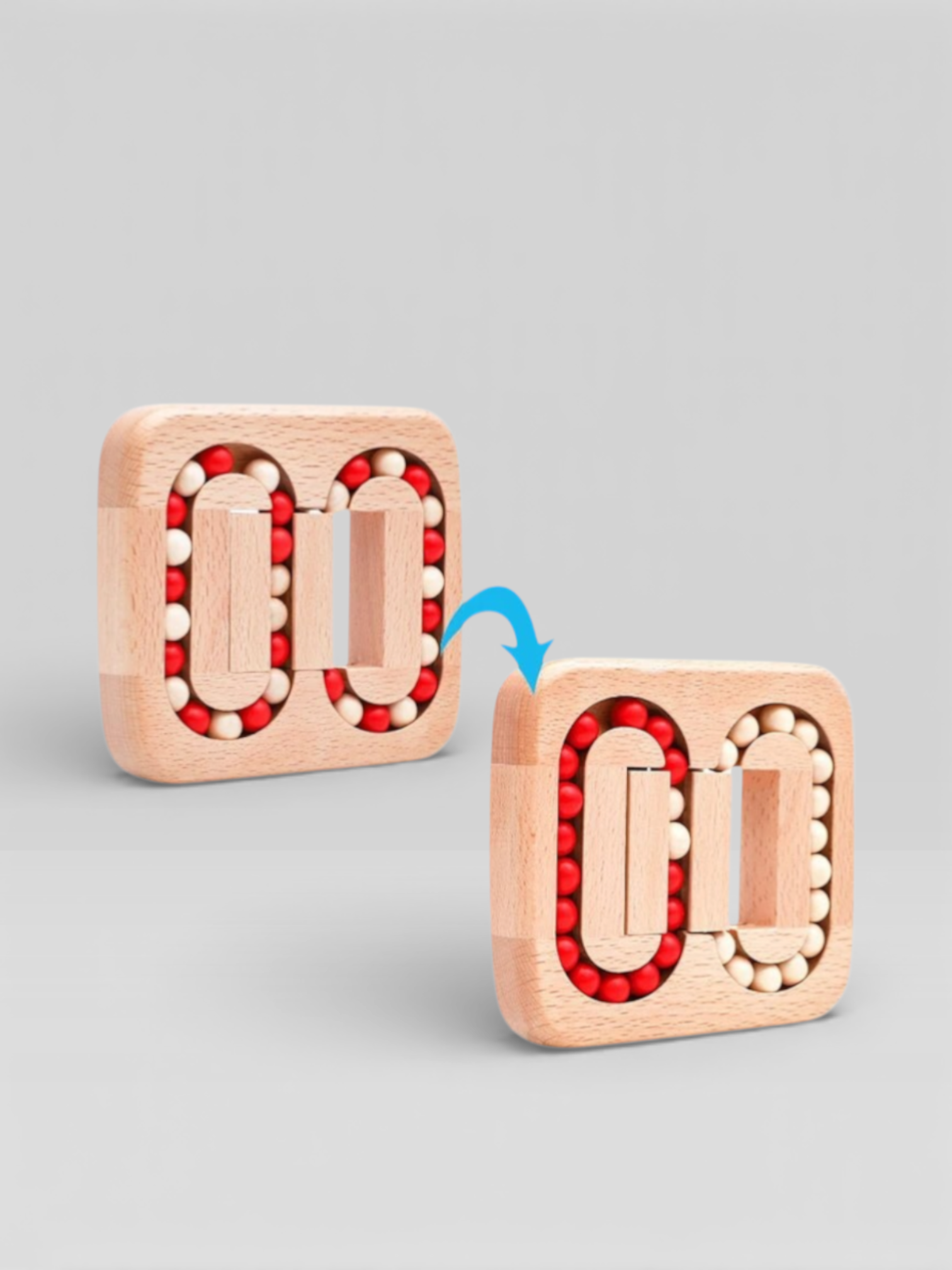 Rotating Magic Bean Fingertip Toy Wood Puzzles - UNIVEA