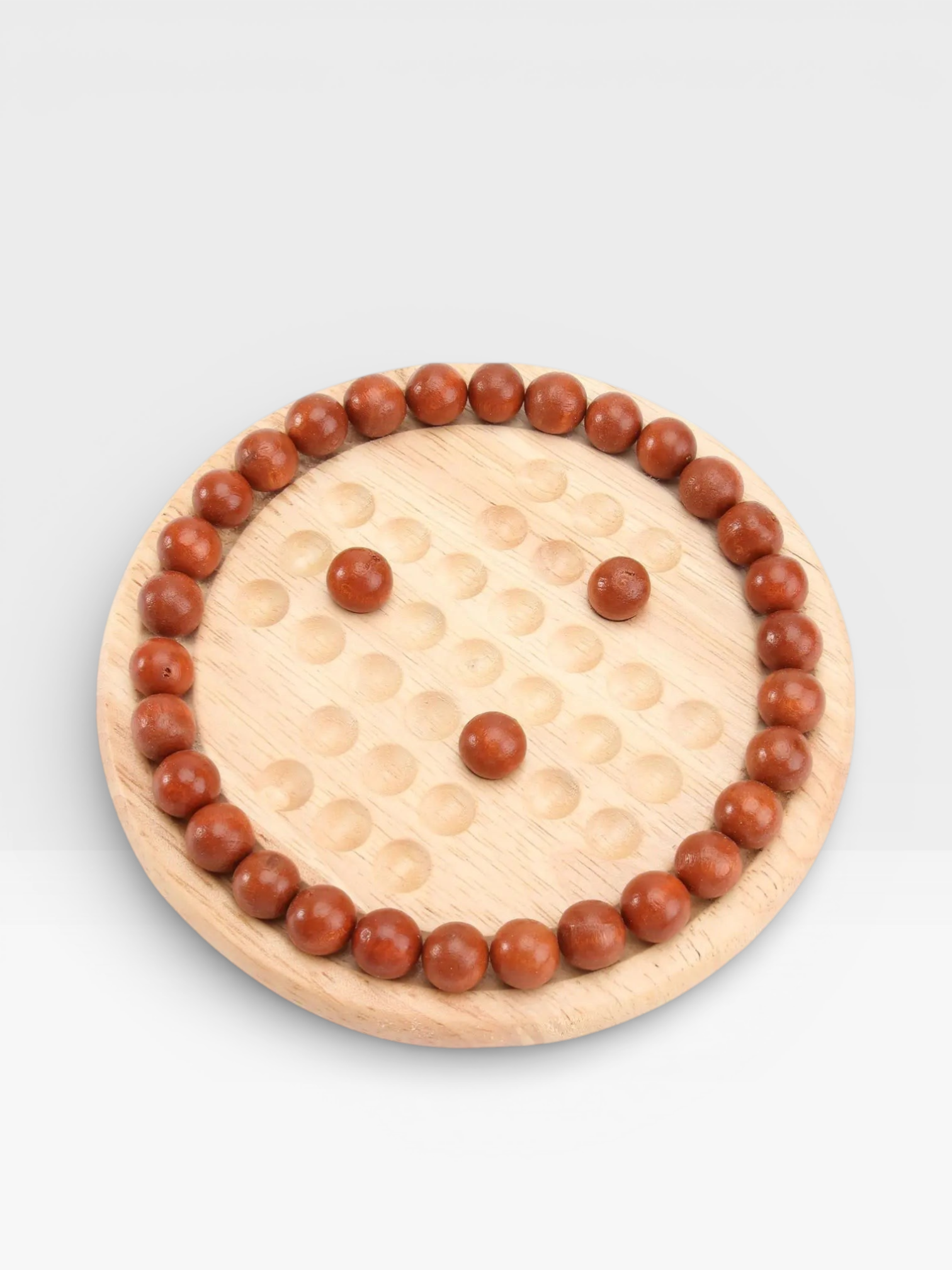 Wooden Europe Board Game Single Chess Peg Solitaire Diamond Move Independently Cognitive Ability Toy Classical Educational Toys - UNIVEA