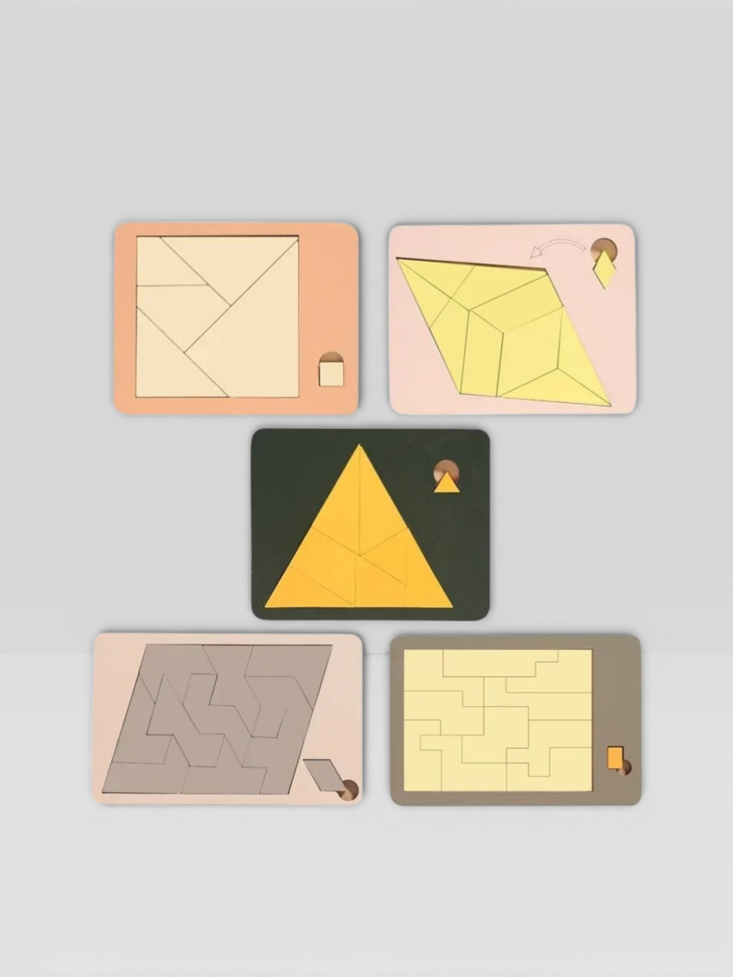 Wooden Tangram Board Puzzle Game - UNIVEA
