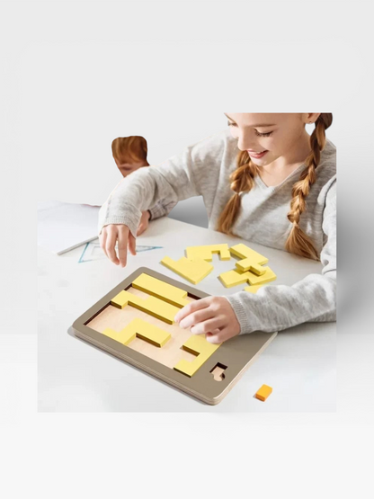 Wooden Tangram Board Puzzle Game - UNIVEA